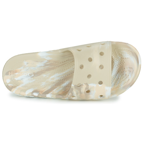 Crocs - CLASSIC CROCS MARBLED SLIDE - Beige / Marbre