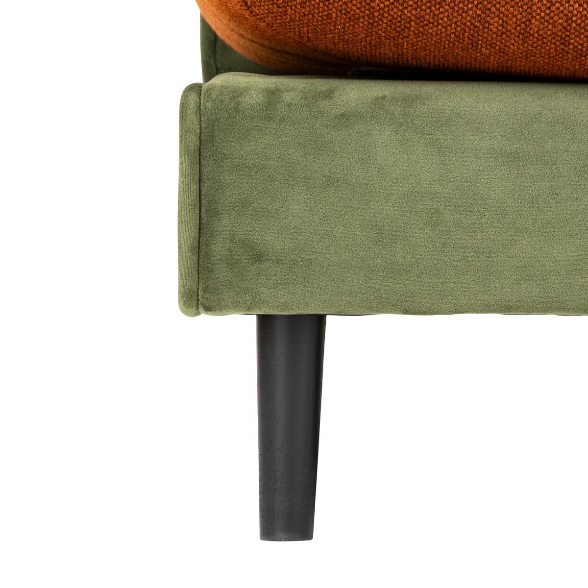 CANAPE DESIGNER L ECHAPEE 3 PLACES VERT AMBRE