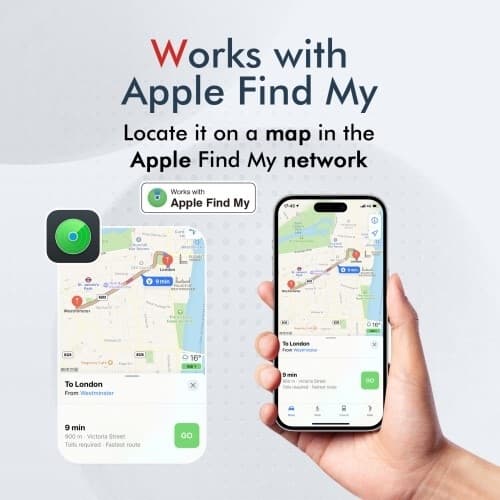 Hængelås Ståltråd Adgangskodelås Bagage Anti-Lost Tracking Locator til iOS
