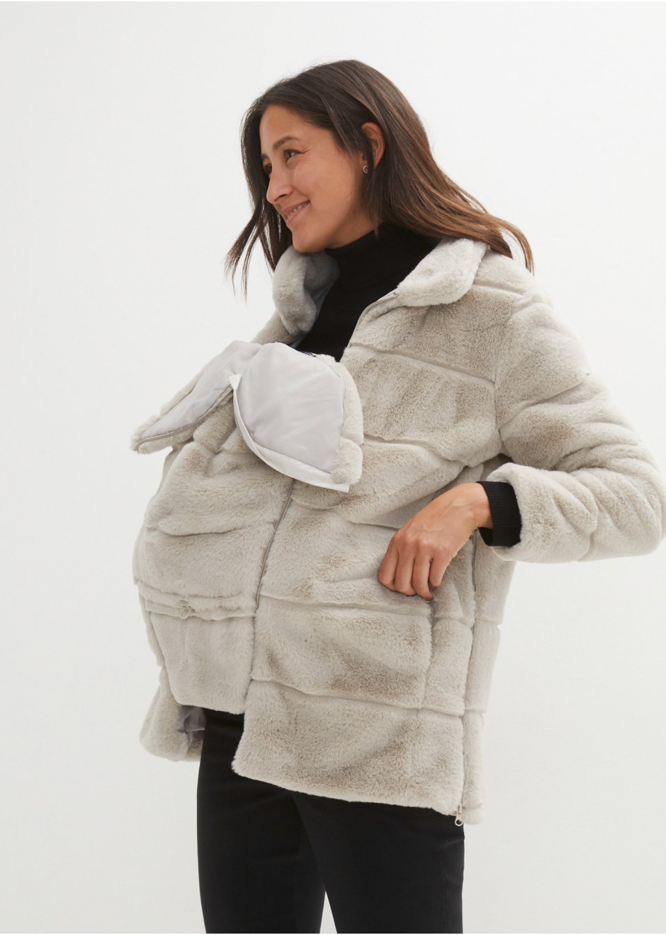 Veste de grossesse/portage en synthétique matelassée