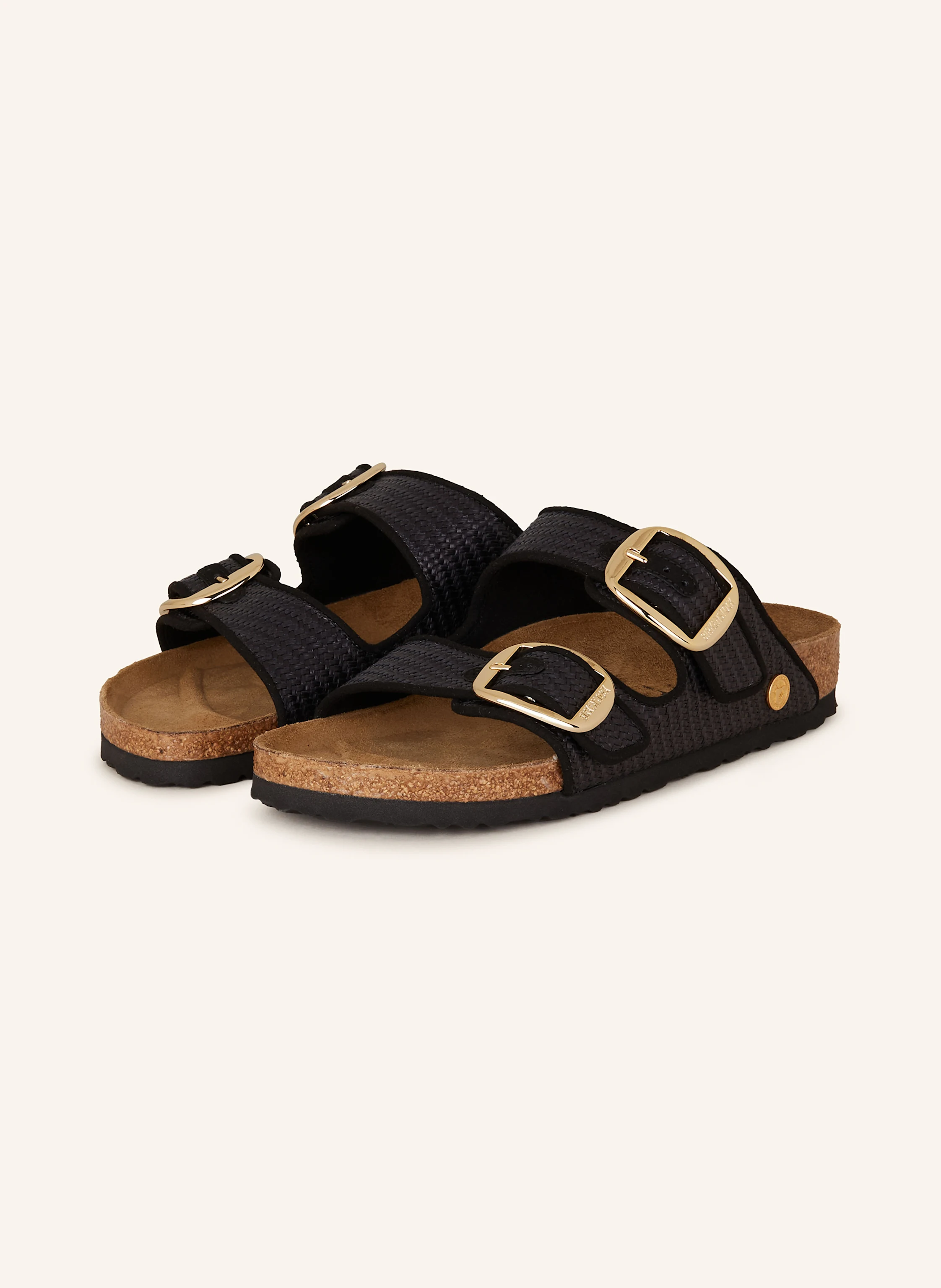BIRKENSTOCK Pantoletten ARIZONA BIG BUCKLE RAFFIA