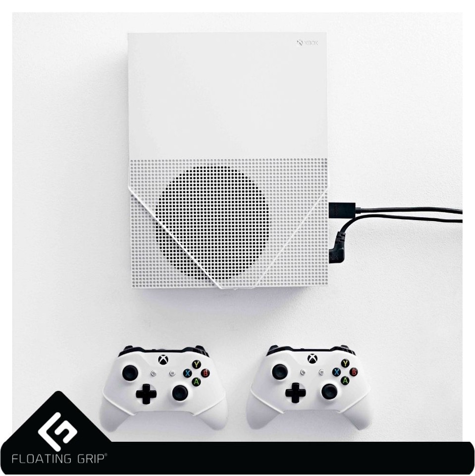 FLOATING GRIP® beslag til Xbox One S konsol og controllers, Hvid