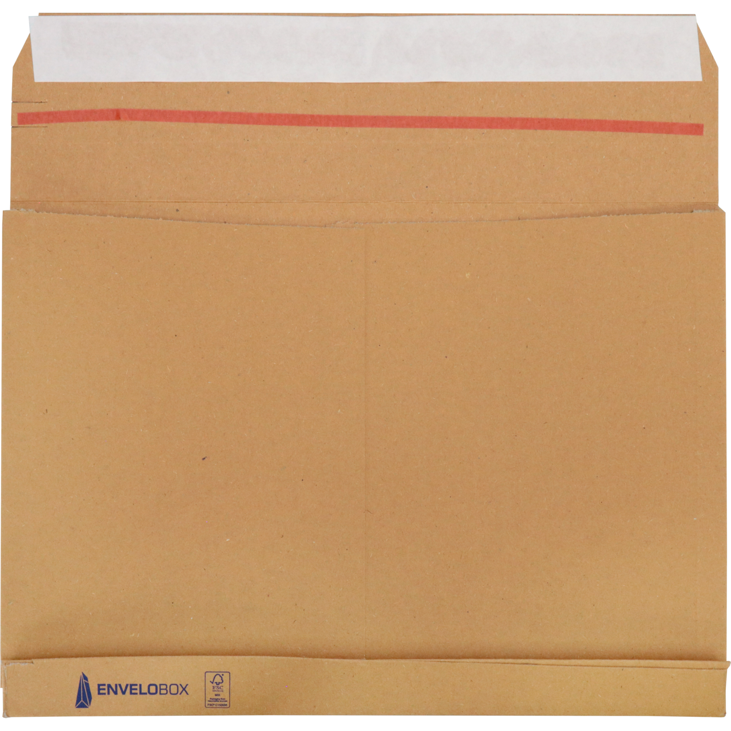 SendProof® Envelop, envelobox, 350x250mm, tearstrip, golfkarton, bruin