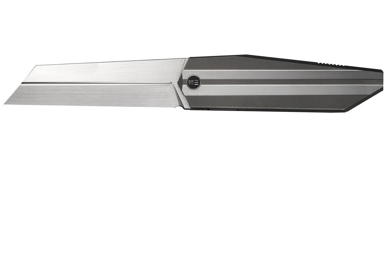 WE Knife Collinear WE22034D-2 Hand Rubbed Satin Böhler M390, Gray Satin Titanium, zakmes