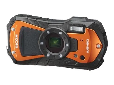 Ricoh WG-80 - Digitalkamera - kompakt - 16.0 MP - 1080p - 5x optisk zoom - undervands op til 14 m - orange