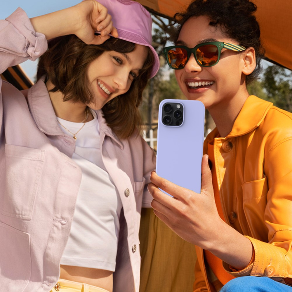 iPhone 16 Pro Max Silikon Case Hülle - Lila