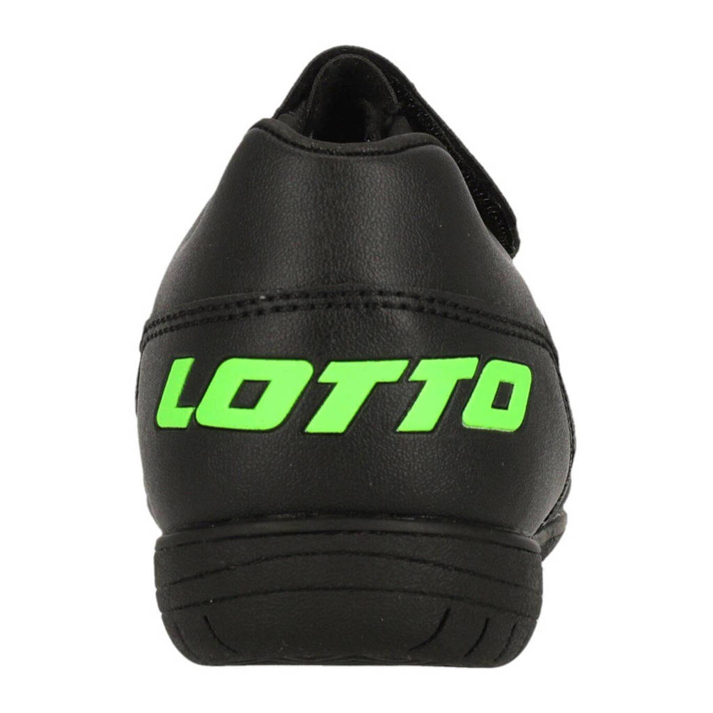 Lotto Milano 700 ID JRjunior zaalvoerbalschoenen zwart/felgroen
