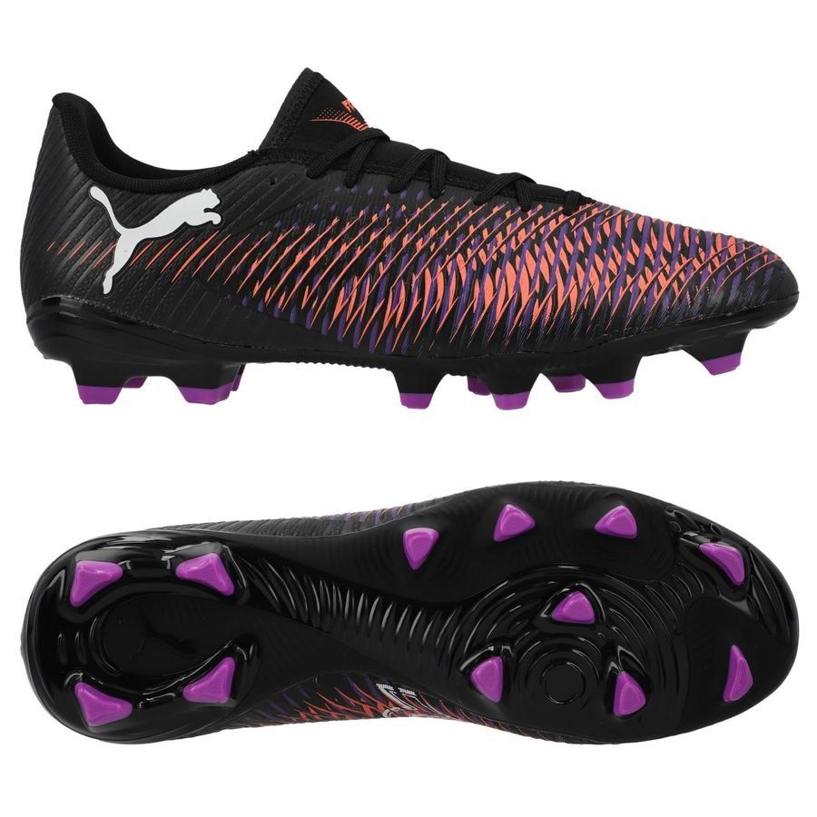 PUMA Future 8 Play FG/AG Unlimited - Noir/Blanc/Glowing Red Femme
