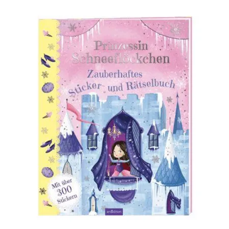 ars Edition Prinzessin Schneeflöckchen - Zauberhaftes Sticker- & Rätselbuch
