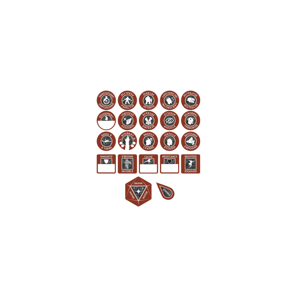D&D 5 - Set de jetons :