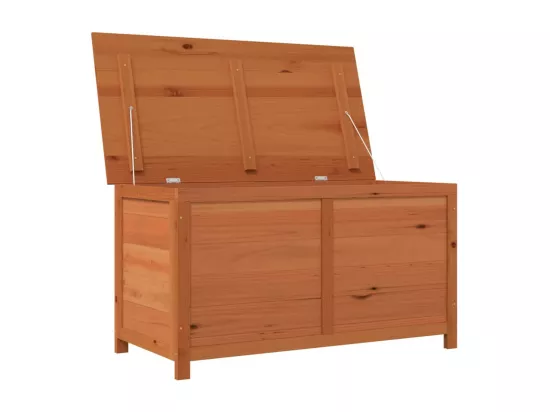 Boîte à coussins d'extérieur Marron 100x50x56 cm Sapin massif