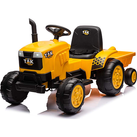 Traktor med trailer 10,8 V - gul