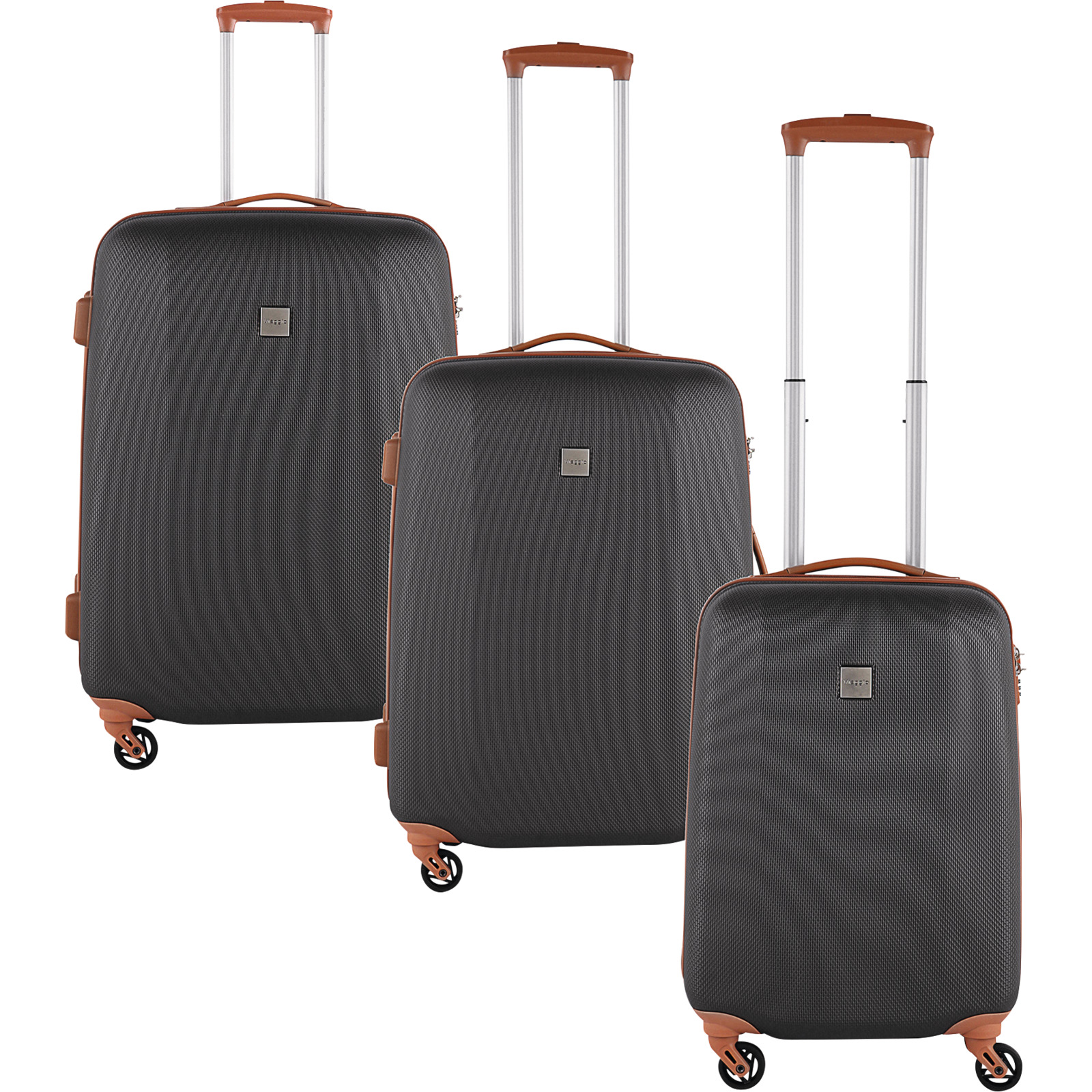 Koffer Nick S 57x37x26cm grau 4DR