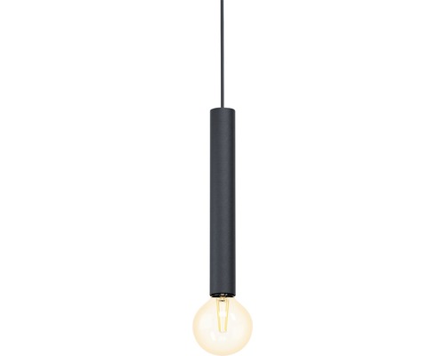 Hanglamp, 1-lichts, HxØ 110x10,5 cm, zwart