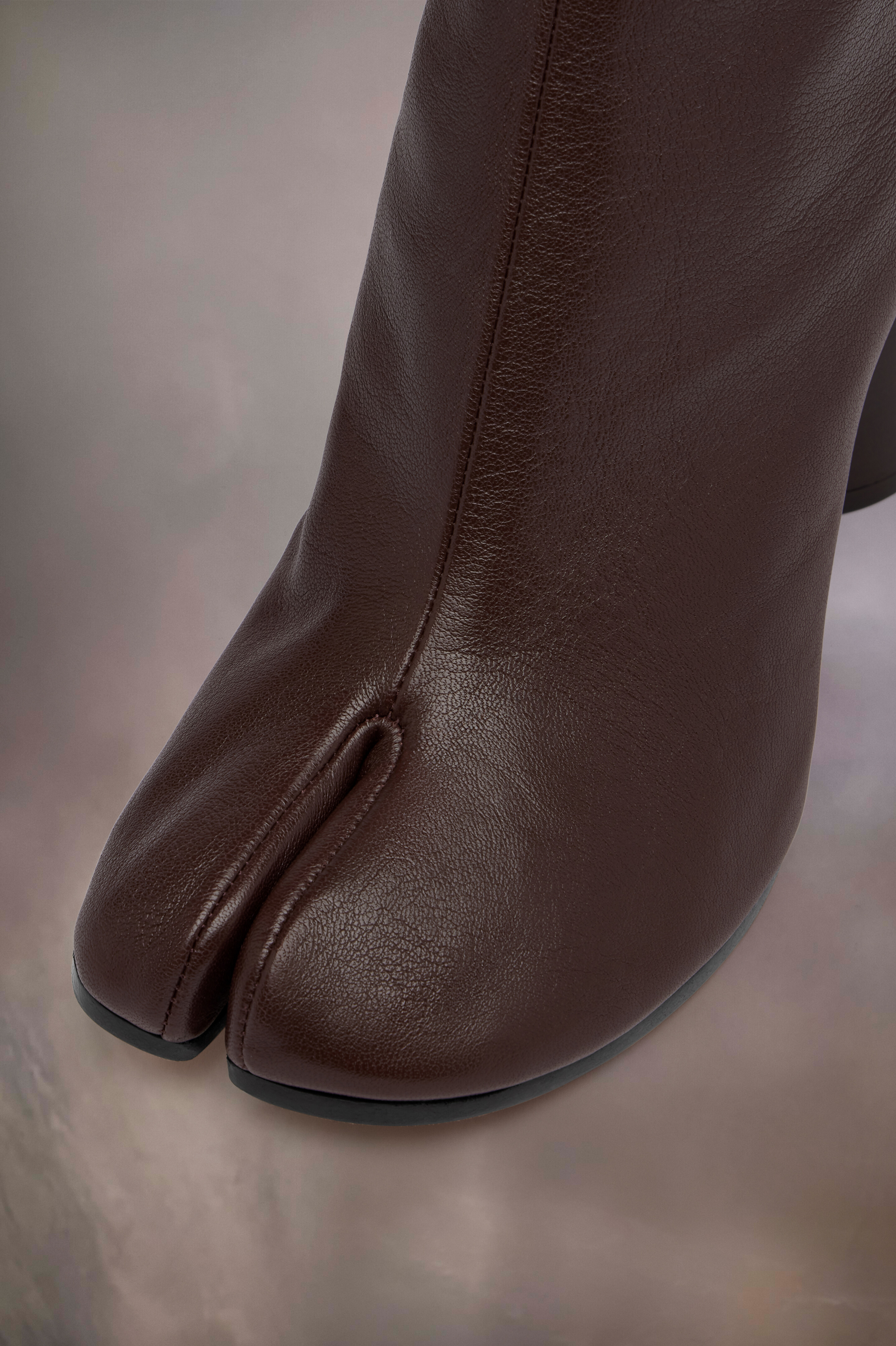 Bottines Tabi en cuir nappa souple | Femme Marron