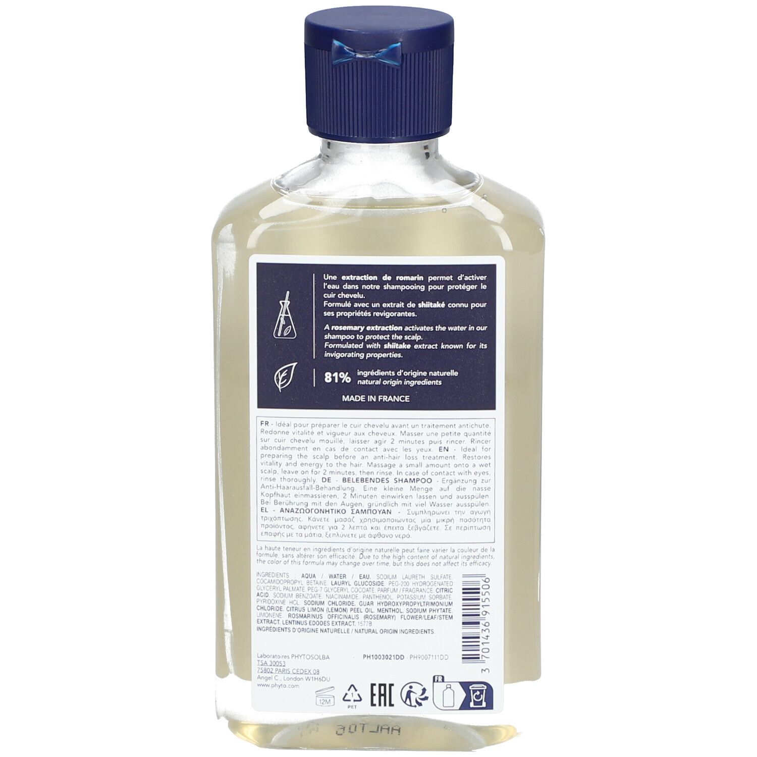PHYTO PHYTOCYANE MEN Shampoo