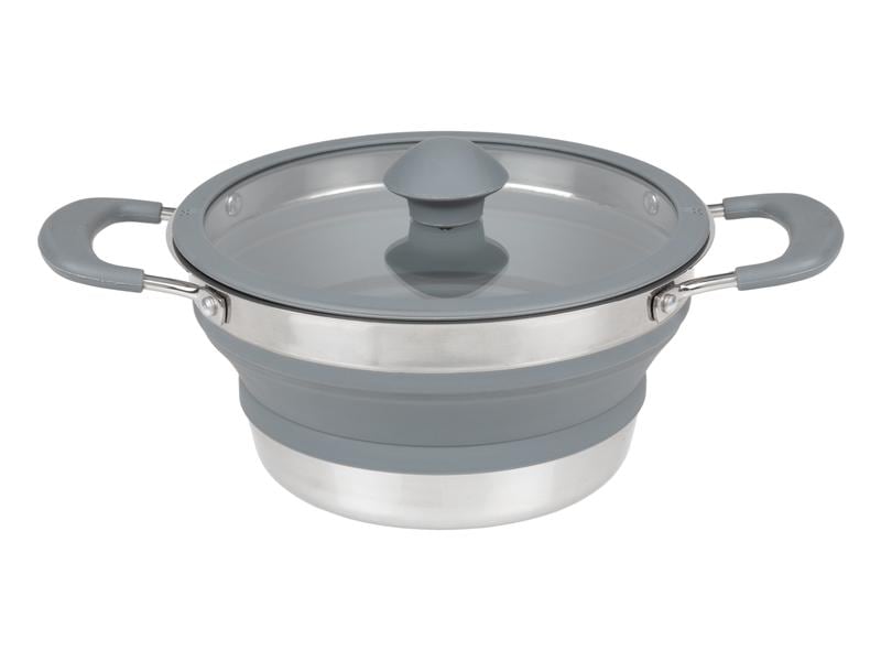 KOOR Kochtopf faltbar, 1.5 L Praktischer Outdoor-Kochtopf
