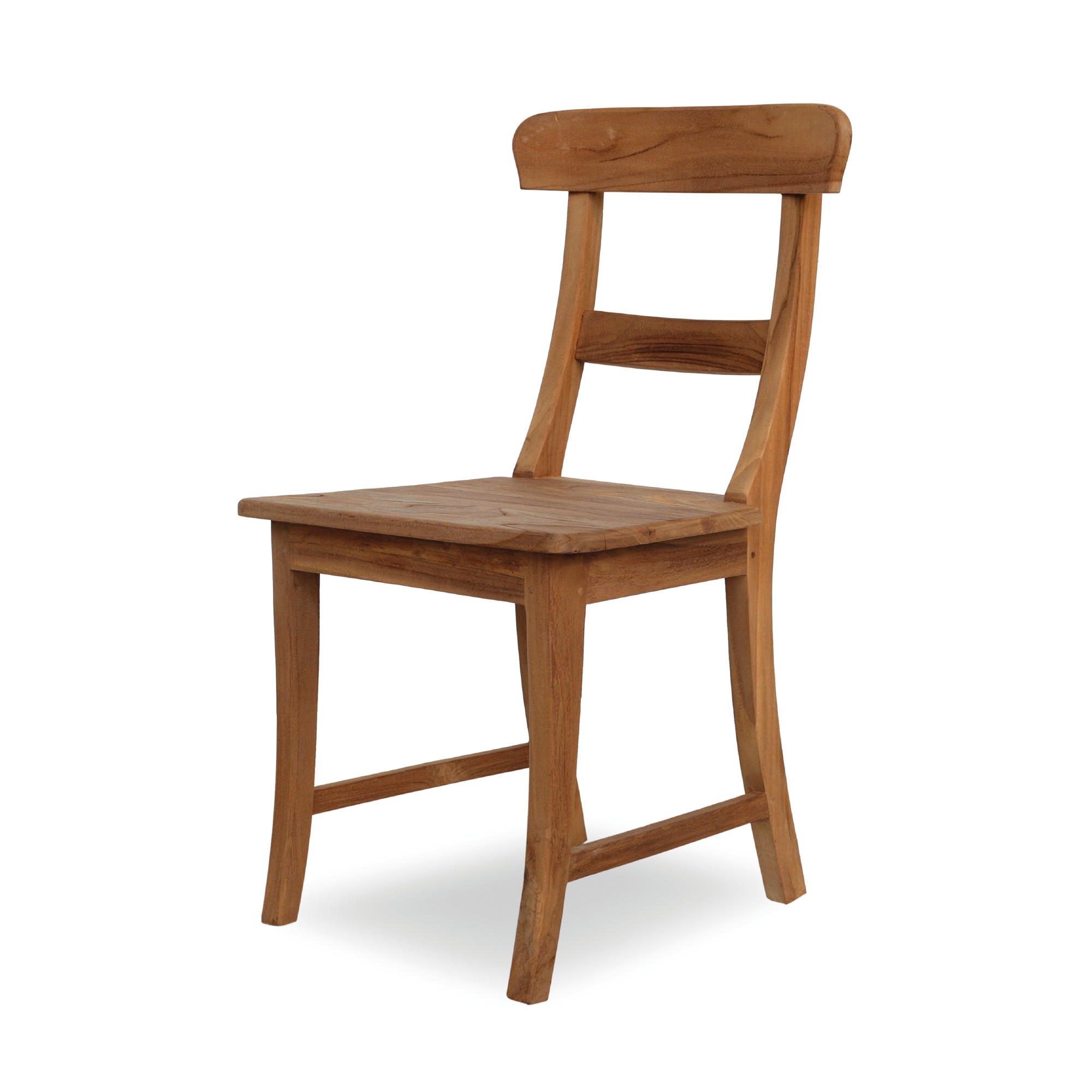 Teak-Stuhl 'Gelder', natur, T 55 cm, B 46 cm, H 89 cm von fischer's lagerhaus