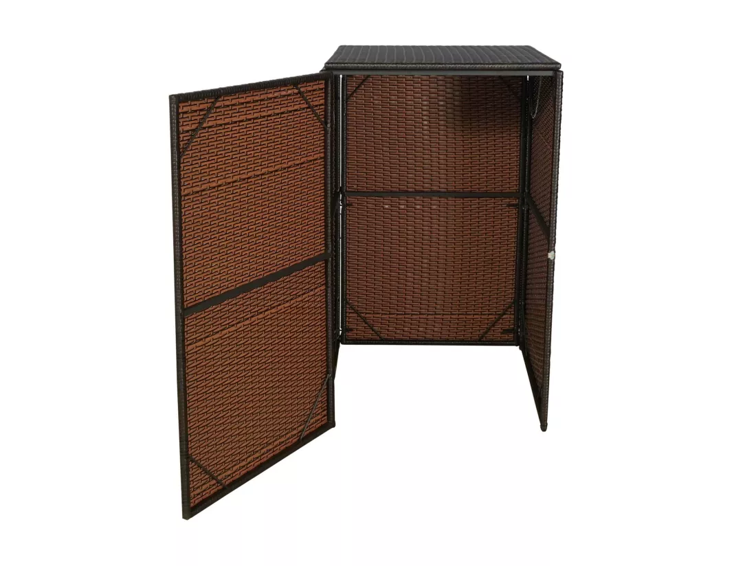 Habillage de poubelle MCW-E25 120l, brun