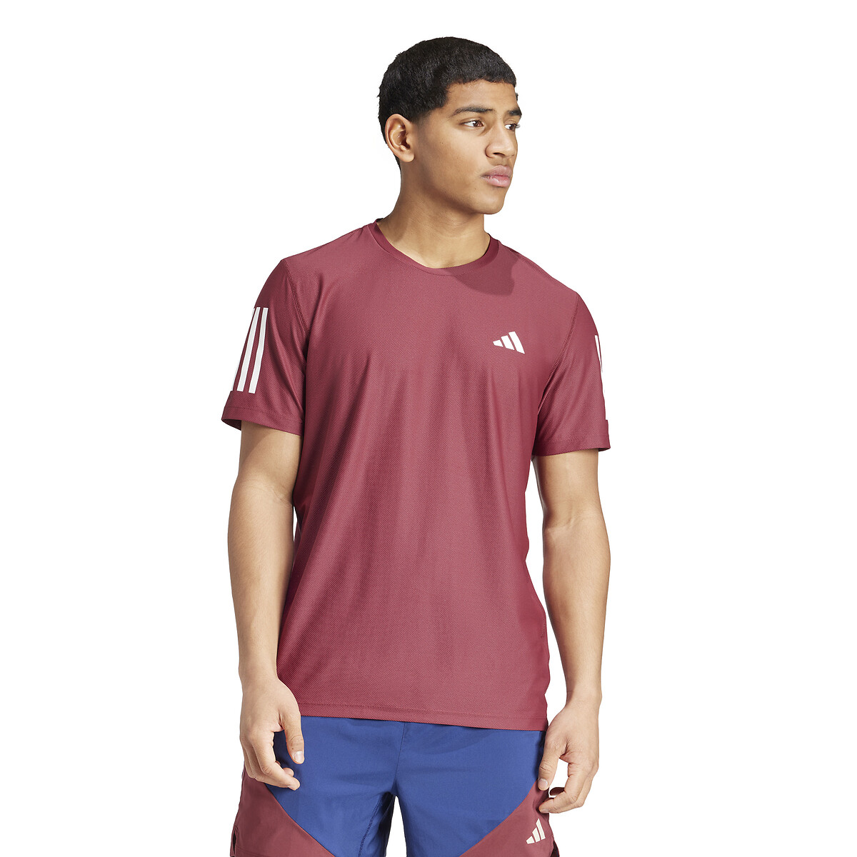 Camiseta de corrida adidas Performance com logo pequeno