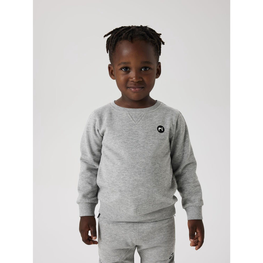 Køb Name It Grey Melange Vimo Sweatshirt Noos
