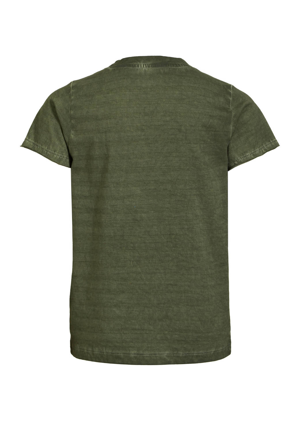 anytime gestreepte T-shirt groen
