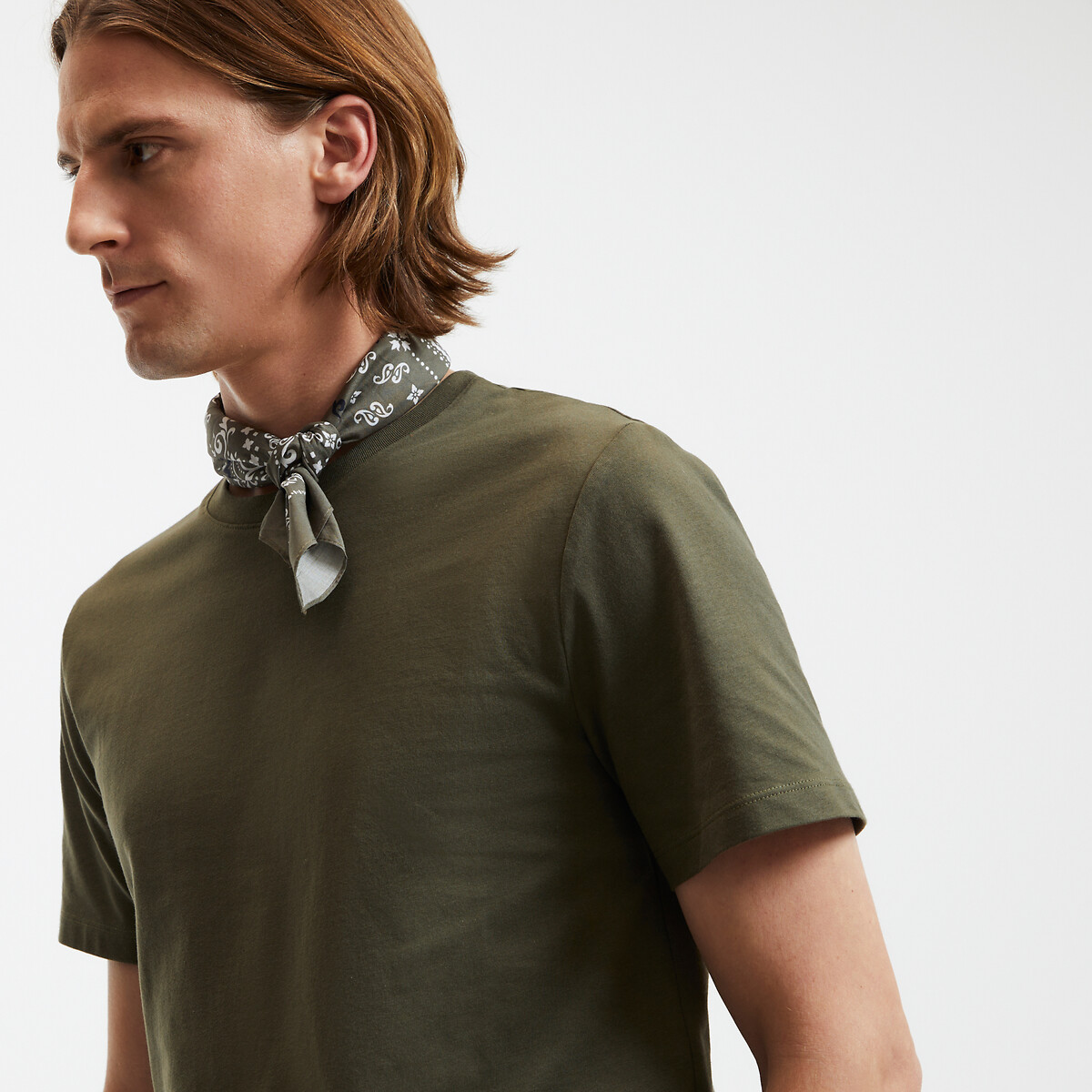 COLEÇÃO LA REDOUTE<br>Camiseta com gola redonda e mangas curtas