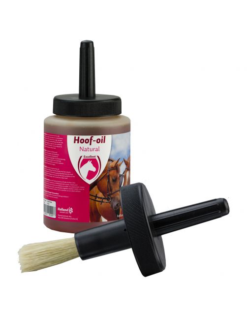 Excellent Hoof Oil Natural Met Borstel - Paardenverzorging - 500 ml Met Borstel