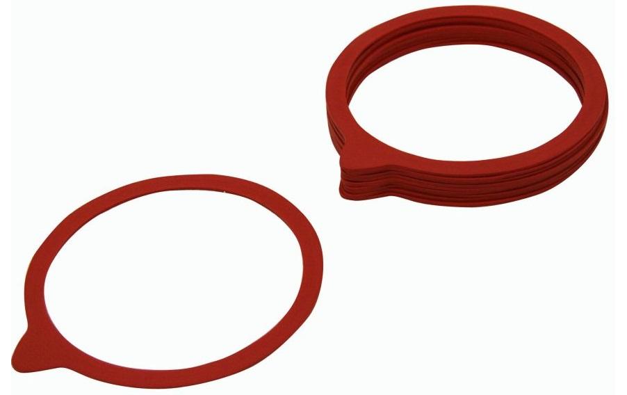 Gummidichtring 1 Stück, RotErsatzringe für Drahtbügelglas