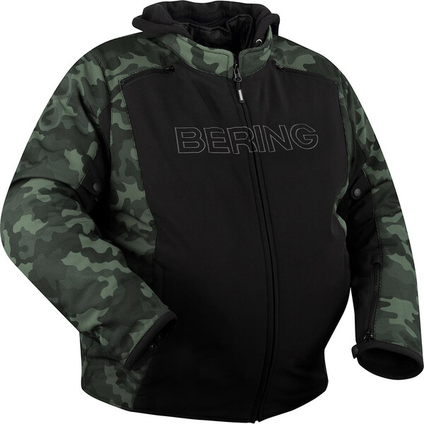 Bering - Blouson Davis King Size - grande taille Noir / Camouflage Vert