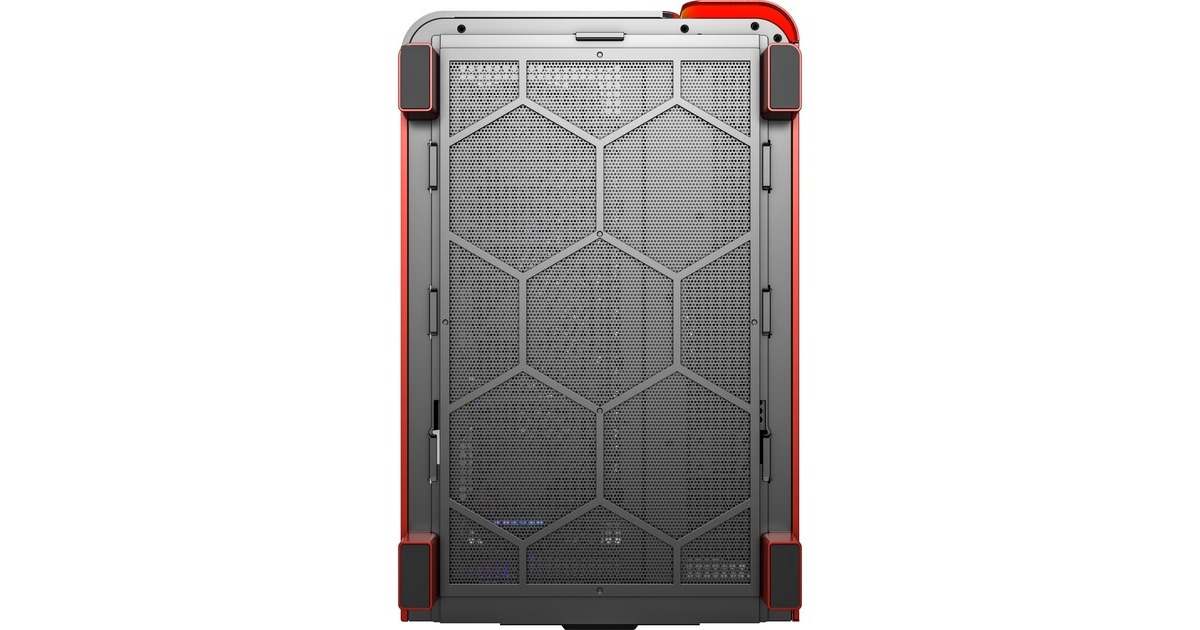 MontechKING 95 PRO midi tower behuizing  (Rood | 2x USB-A | 1x USB-C | RGB | Tempered Glass)
