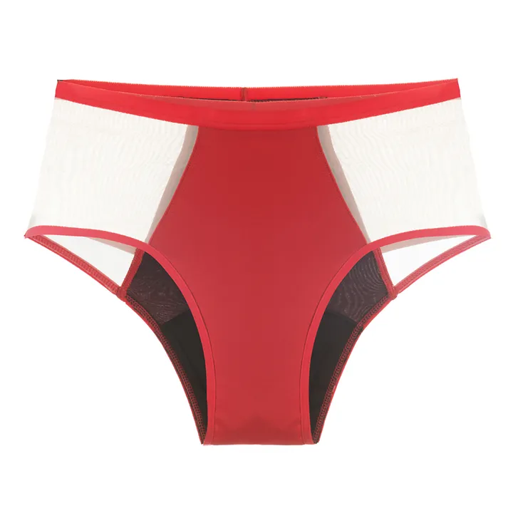 Pantys Culotte Menstruelle Taille Haute - Flux Abondant | Rouge
