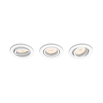 Philips enneper inbouwspot rond 3xGU10 wit 230V