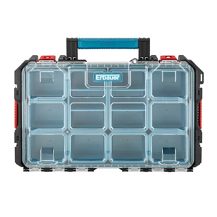 Boîte à outils Erbauer 10 compartiments l.56 cm