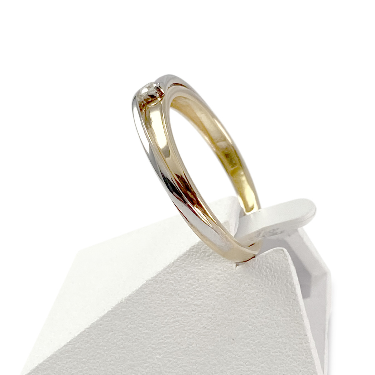 Bague d'occasion or 750  2 tons diamant