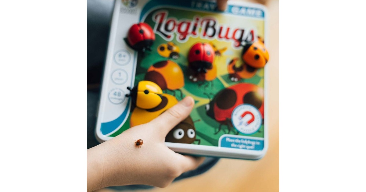 SmartGamesLogibugs Denkspel  (Nederlands, 1 speler, Vanaf 6 jaar, 48 opdrachten)