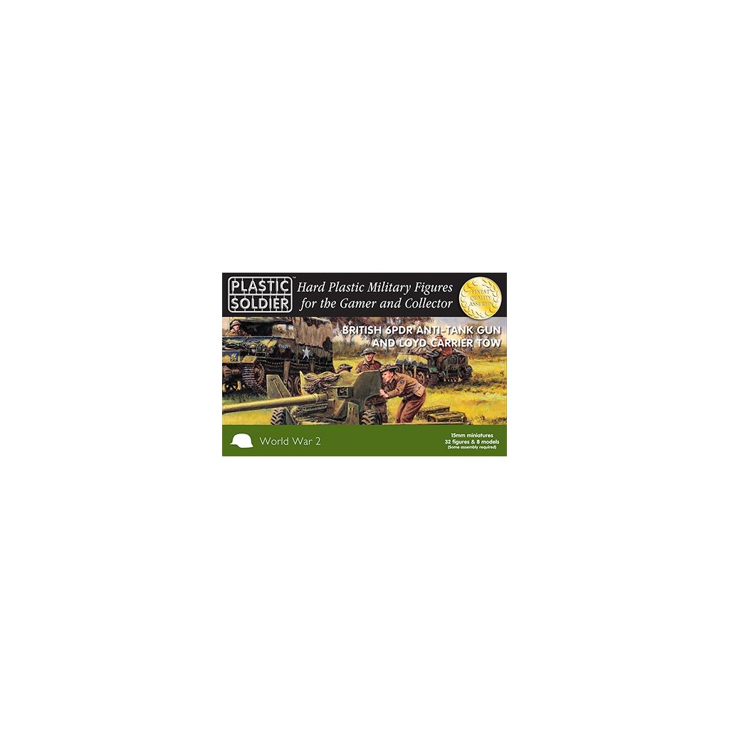 15mm 6 pdr anti tank gun and Loyd carrier