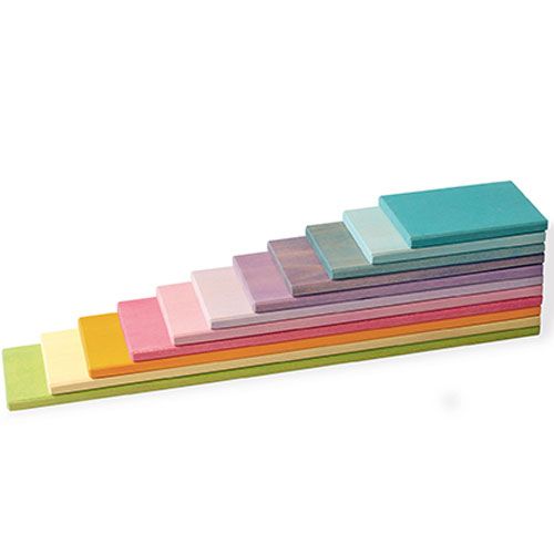 Grimm's bouwplaten - pastel (11st)