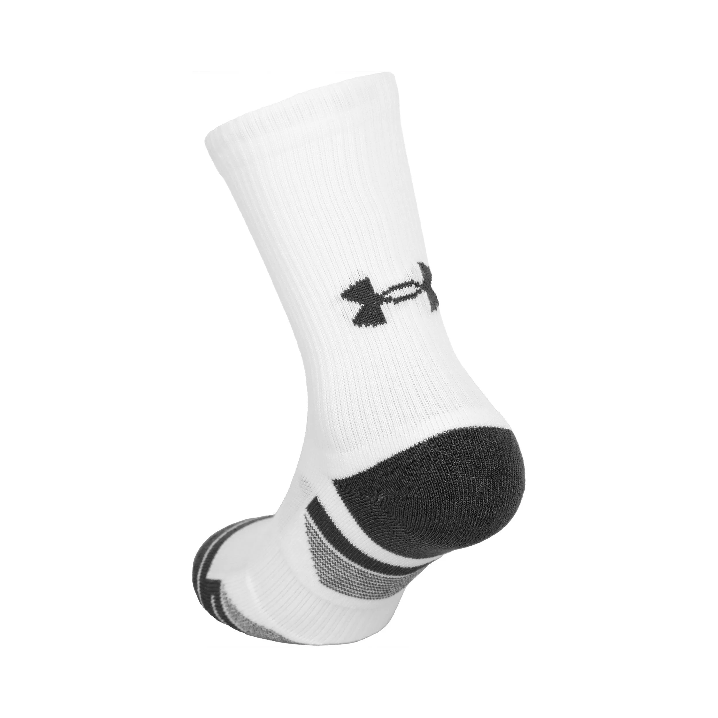 Under Armour Performance Tech Crew Chaussettes De Sport Pack De 3 - Blanc