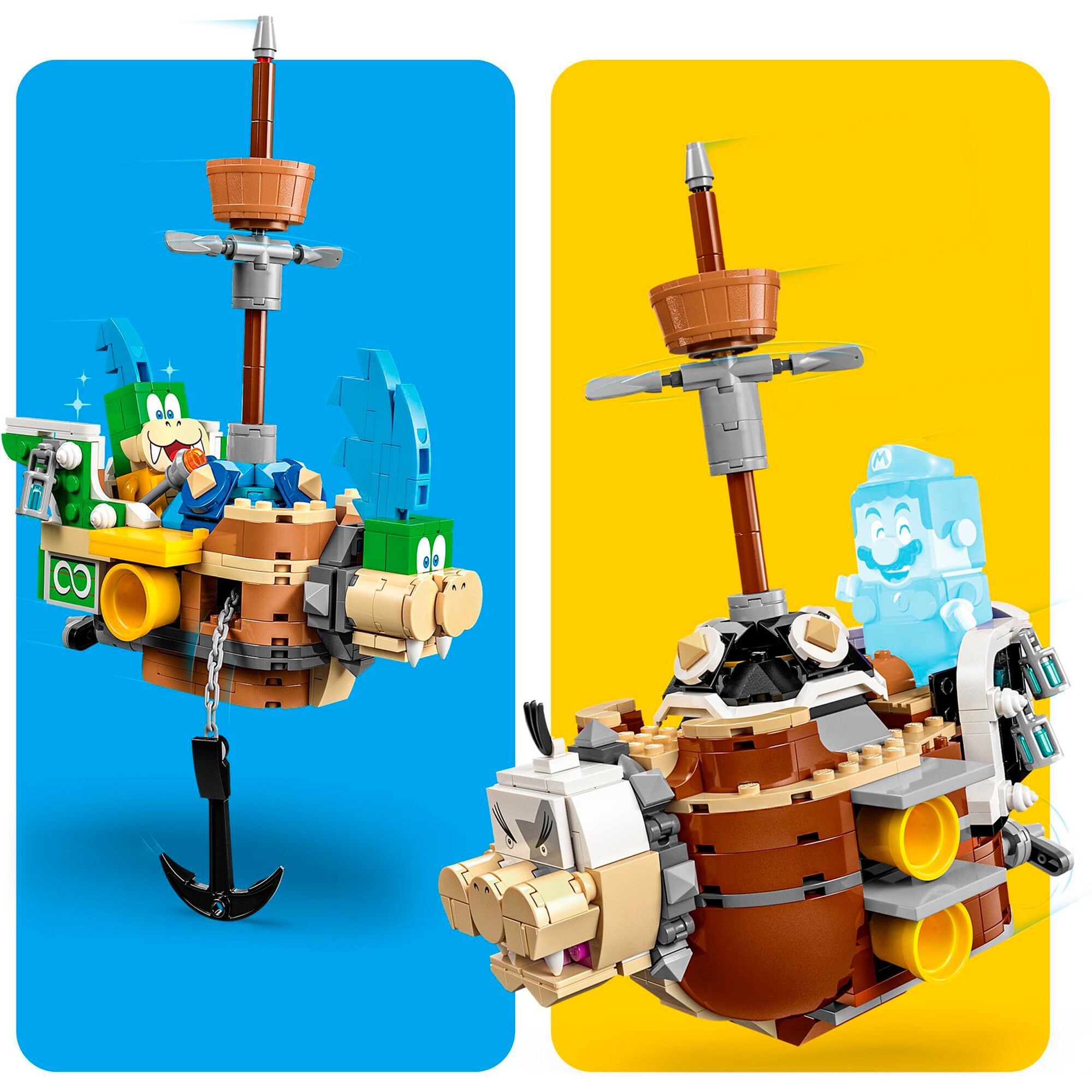 LEGO Konstruktionsspielzeug Super Mario Larry und Mortons Luftgaleeren - Erweiterungsset