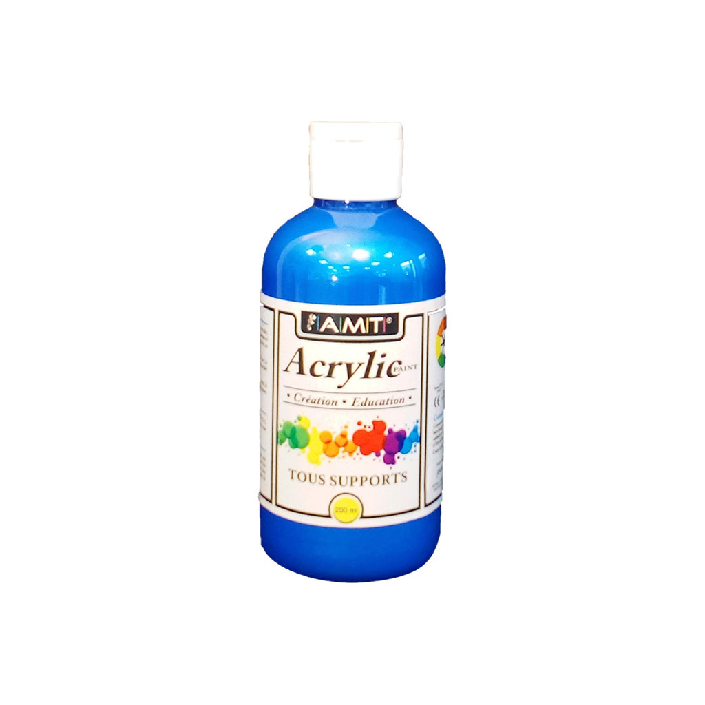 Peinture acrylique nacre bleu 200ml