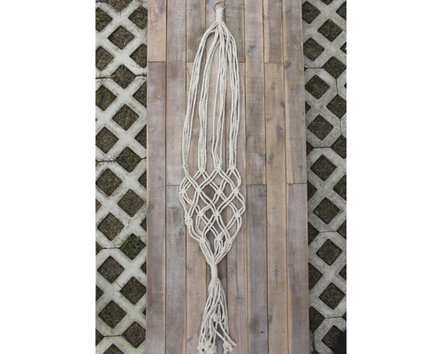 Macramé L 120 cm wit