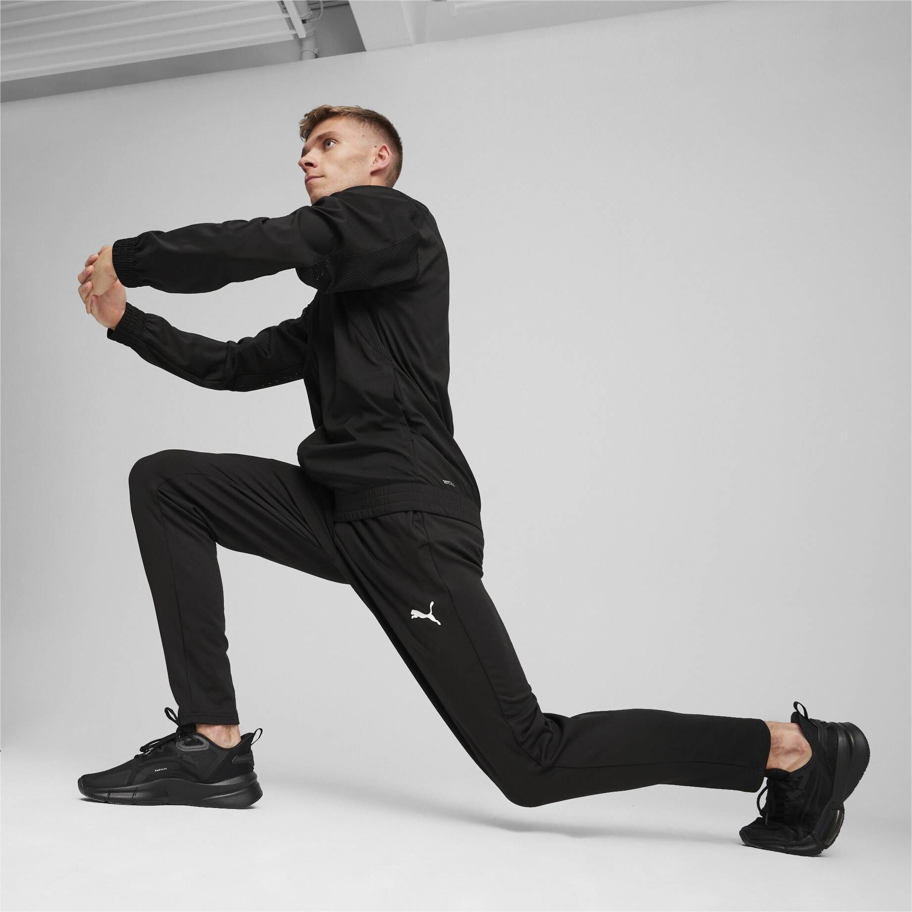 Puma| Herren Sweatjacke PUMA FIT Woven Full Zip