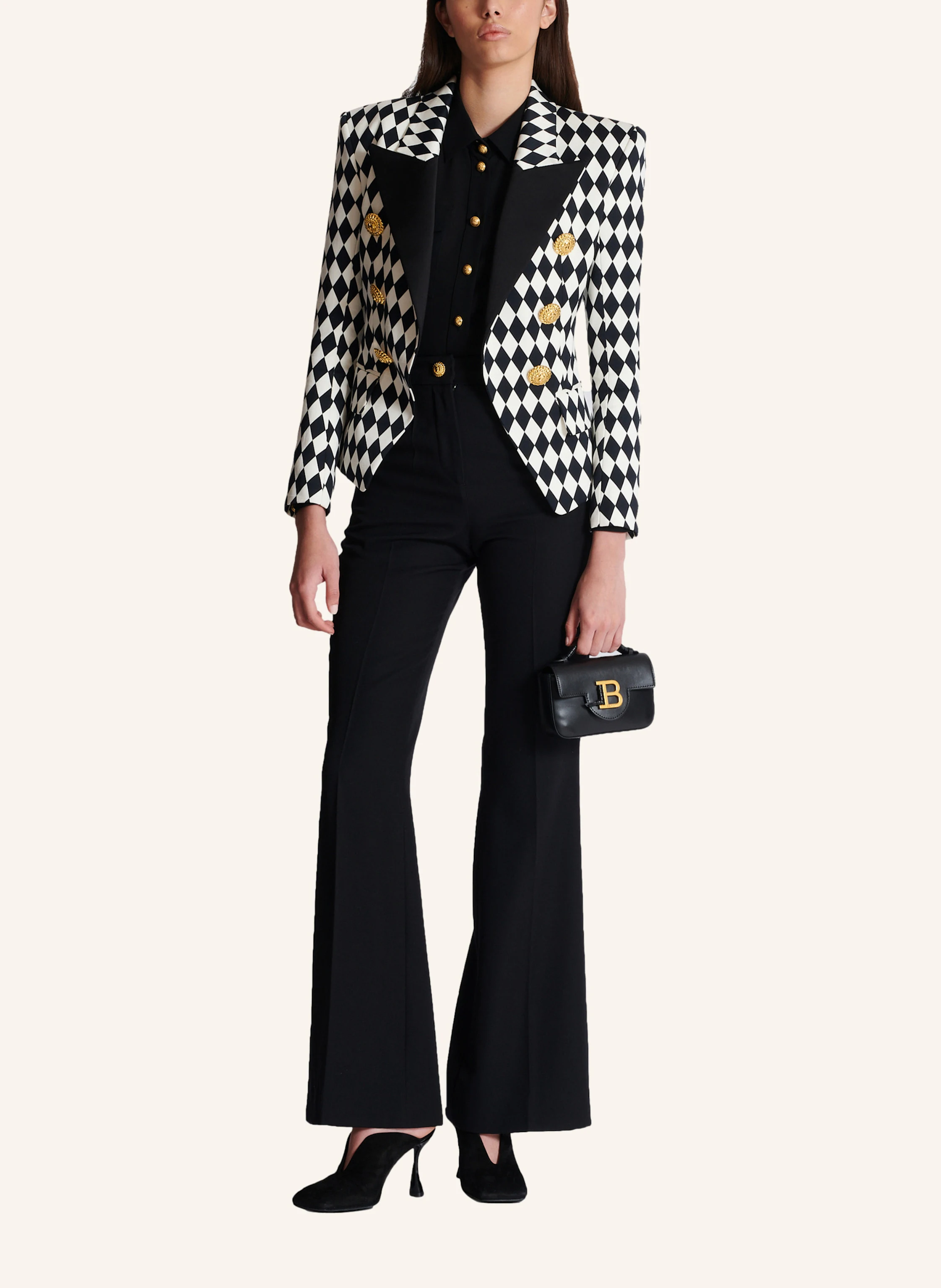 BALMAIN Mini-Tasche B-Buzz aus Leder