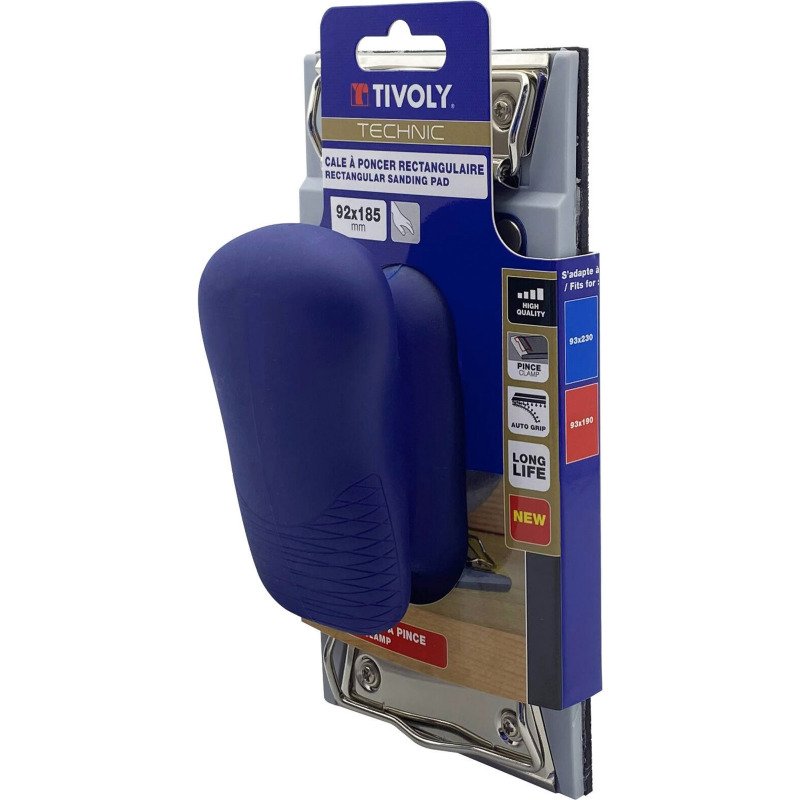 Cale à poncer rectangulaire Tivoly Technic 92 x 185 mm