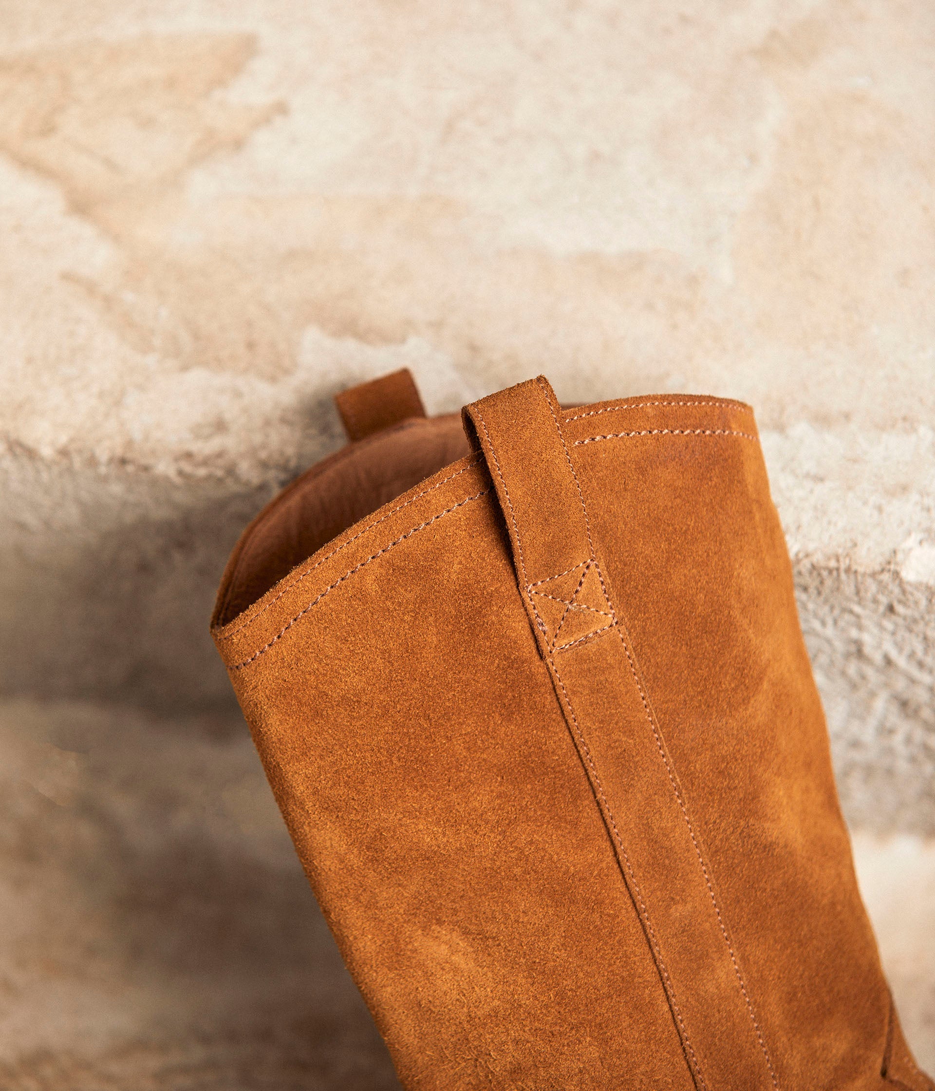 Bottes Western camel Canelle