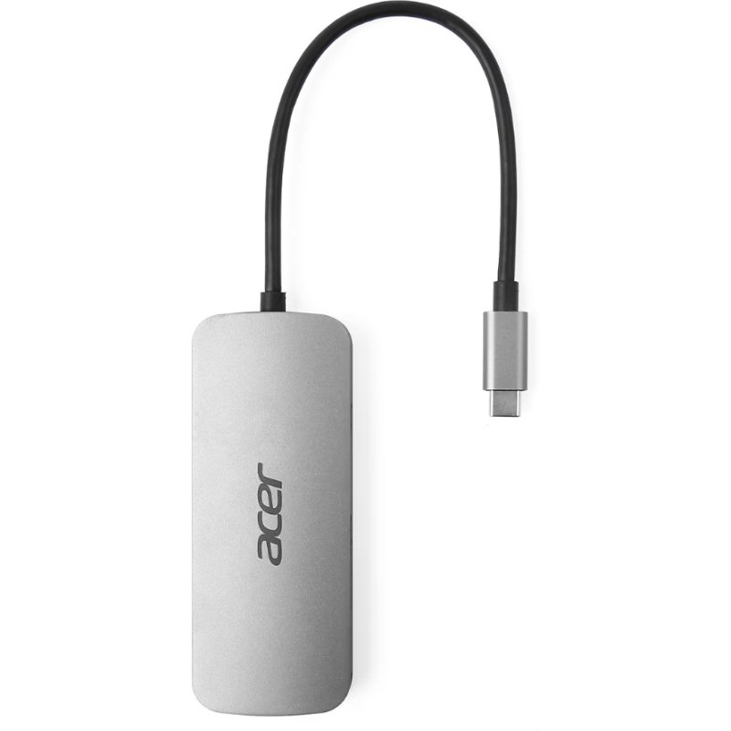 Acer 7in1 Type C Dongle Avec fil USB 3.2 Gen 1 (3.1 Gen 1) Type-C Argent