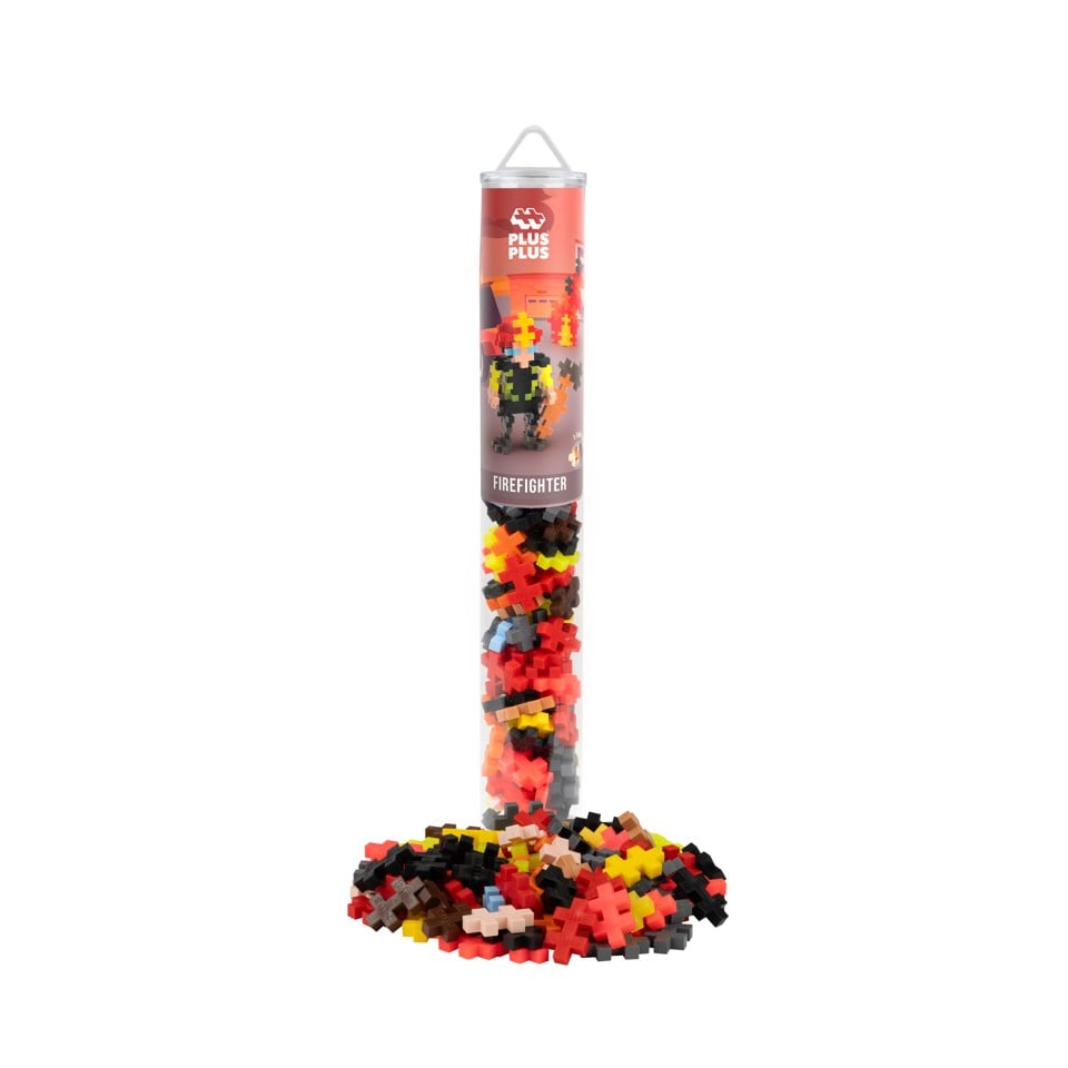 Plus-Plus Firefighter / 100 pcs Tube