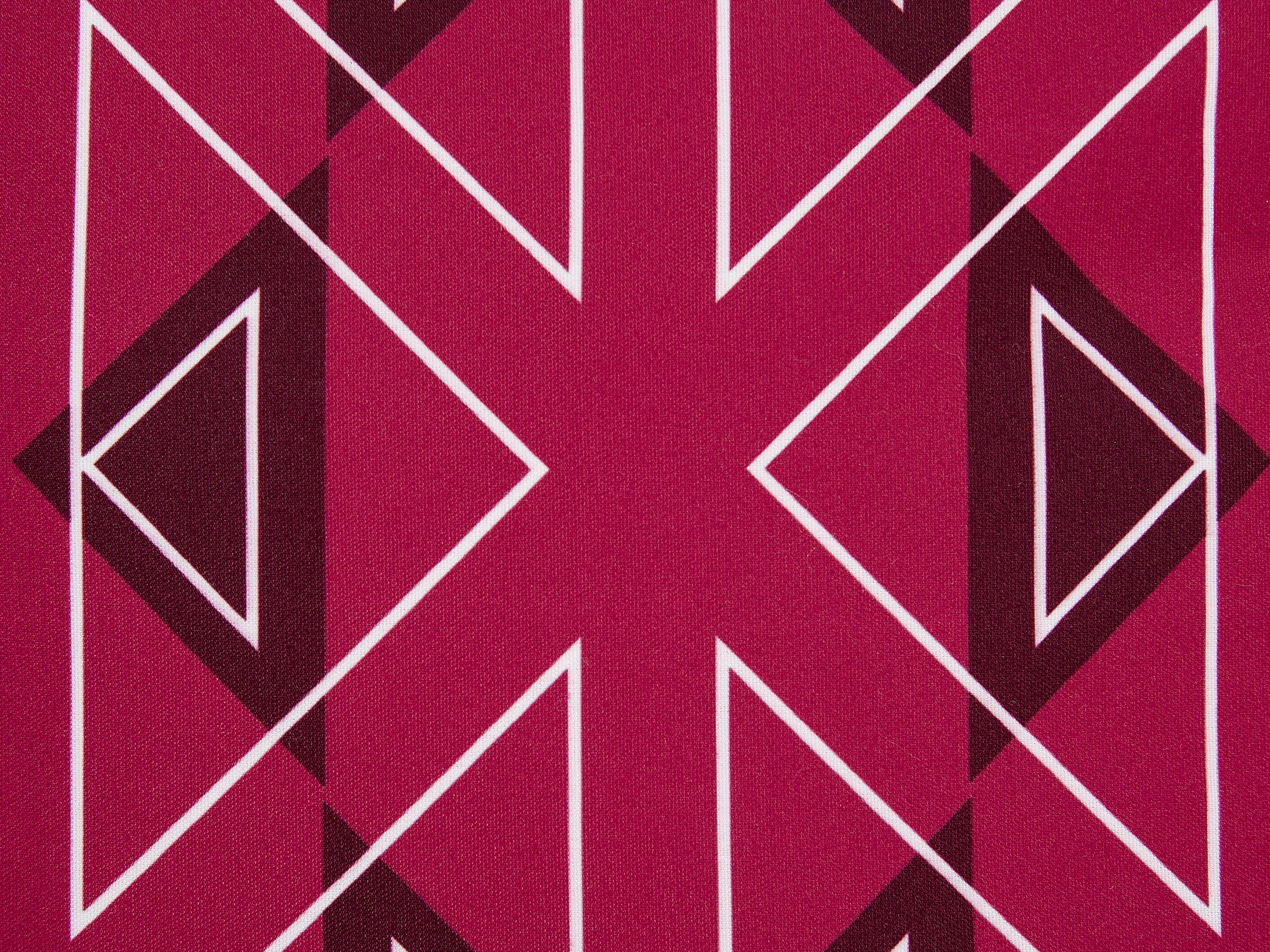 Set van 2 tuinkussens MEZZANO geometrisch patroon 40 x 40 cm Roze
