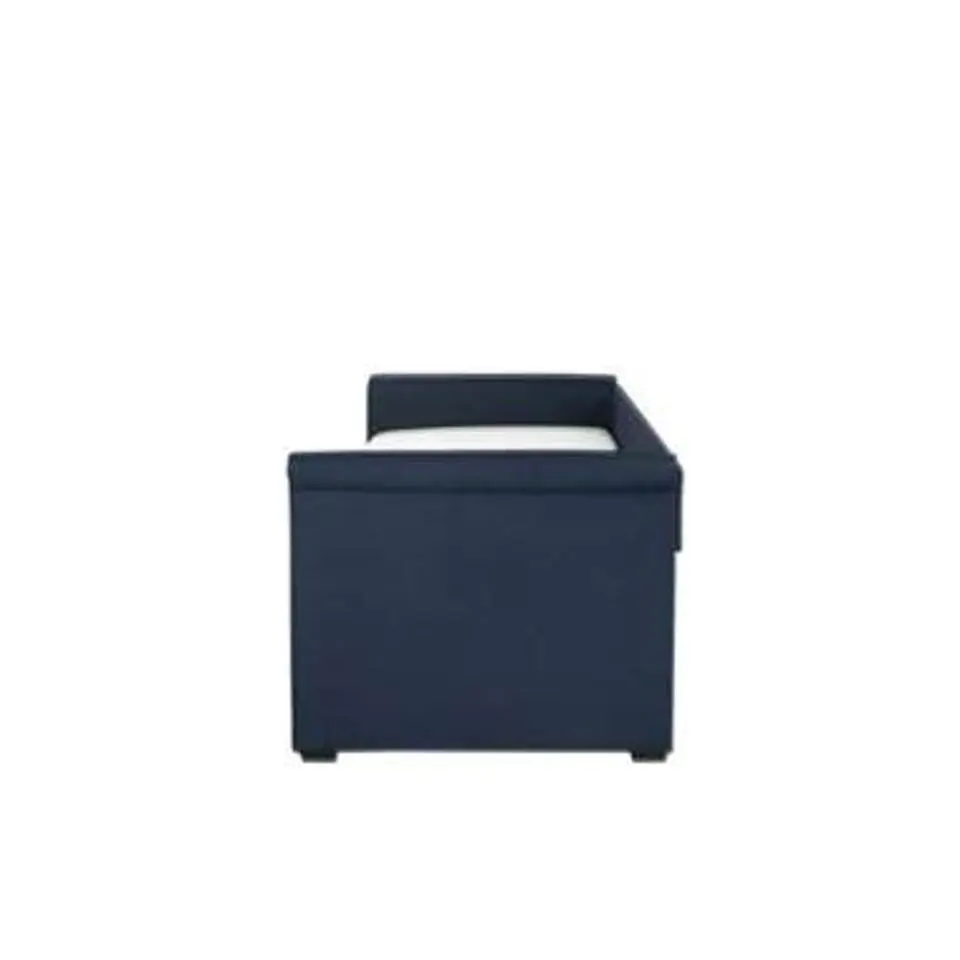 LIBOURNE - Onderschuifbed - Blauw - 80 x 200 cm - Polyester